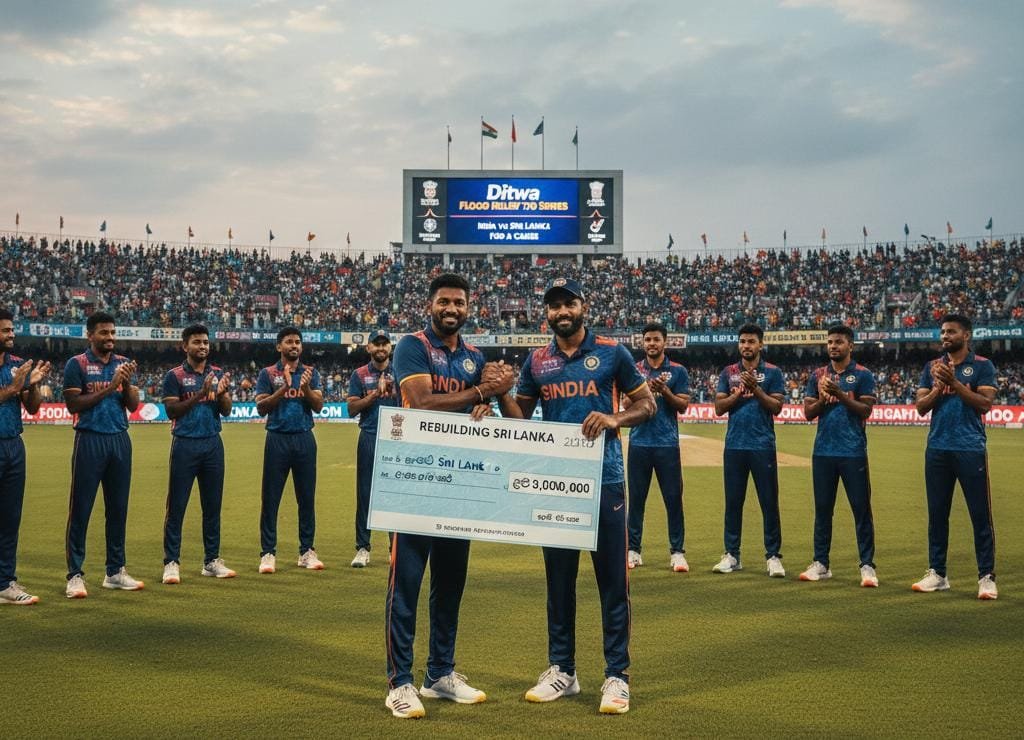 ආපදා සහන අරමුදල වෙනුවෙන් ඉන්දු – ලංකා විස්සයි20 තරගාවලියක්