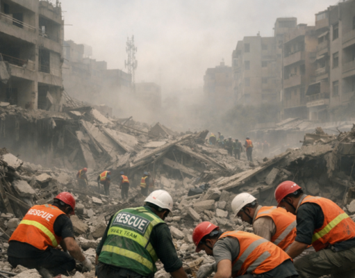 පාකිස්තානයේ කරච්චි නගරයේ ගොඩනැගිල්ලක් කඩා වැටී ළමුන් 7ක් ඇතුළු 13ක් මරුට