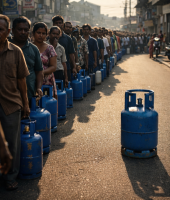 පාලකයනි, මේ හඬ ඇසෙනවාද? ගෑස් පෝලිම කියන කතාව