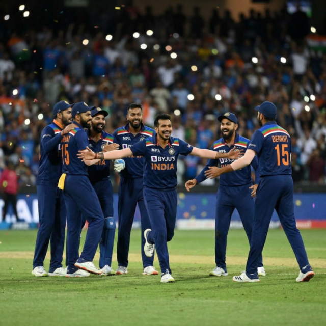 Indian Cricket Victory Celebration