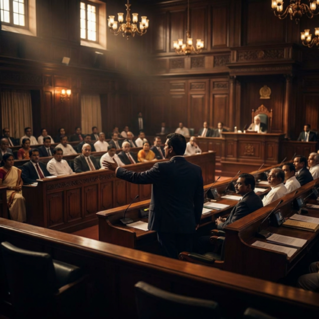 Sri Lankan Parliament Chamber