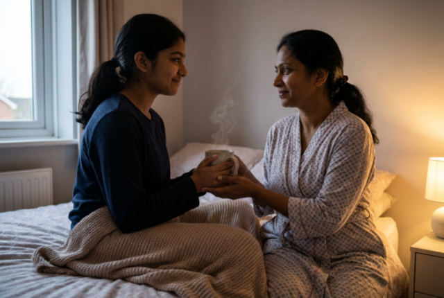 Sri Lankan Mother Daughter Moment