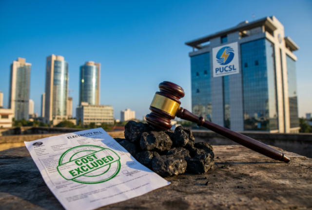 Legal Gavel with Coal and Electricity Bill