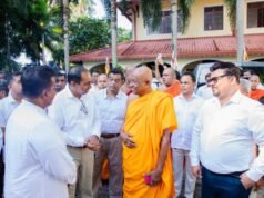 ලෝක සාම පාගමන අත්තනගල්ල රජමහා විහාරයට