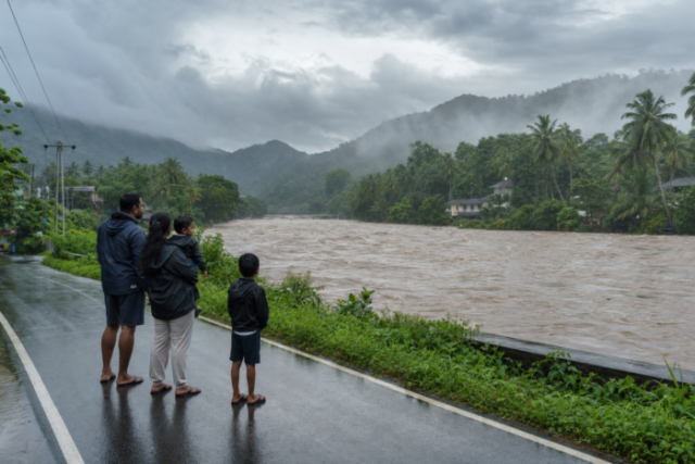 Kalu Ganga Riverbank - Monsoon Season