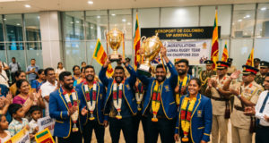 ආසියාව දෙදරුම් කැවූ ලංකා “ටස්කර්ස්” වීරයෝ නිල හරසර මැද මව්බිමට පා තබයි