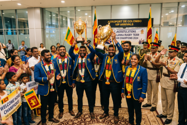 Sri Lankan Rugby Champions Homecoming