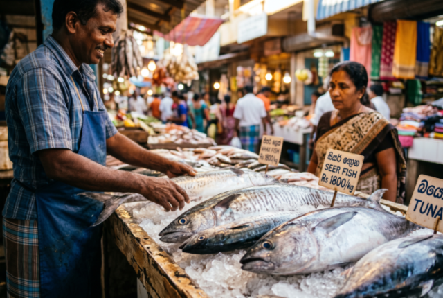 Sri Lankan Fish Market Fresh Catch