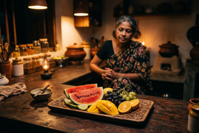 Sri Lankan Kitchen Nighttime Fruit Platter