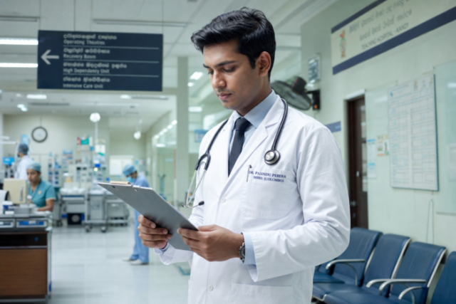Sri Lankan Hospital Doctor Scene