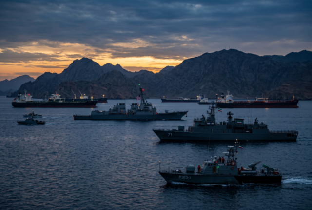 strait of hormuz twilight military
