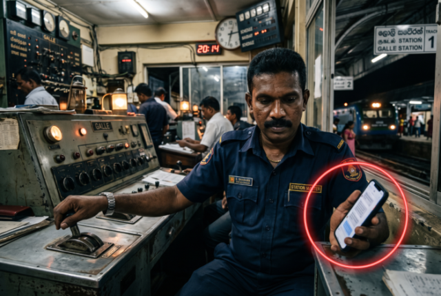 train worker smartphone control unit