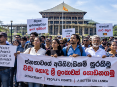 පටු දේශපාලන බෙදීම් පරදා සැප්තැම්බර් 24 දා පාර්ලිමේන්තුව අසලට
