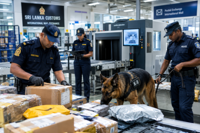 Customs K-9 Parcel Inspection