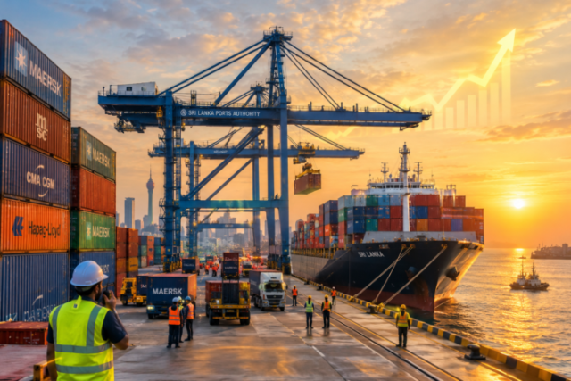 Golden Hour at Colombo Port