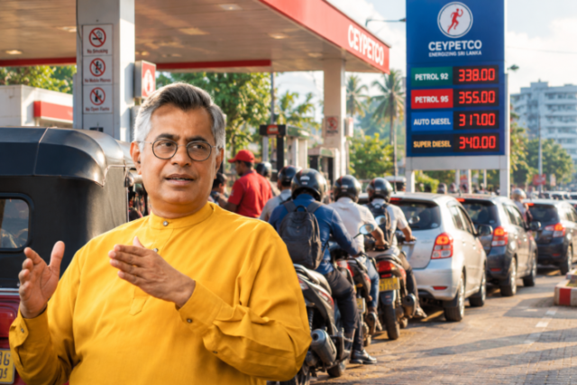 Sri Lankan Fuel Station Queue (1)