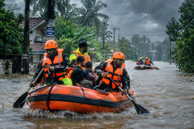 Stormy Flood Rescue Mission